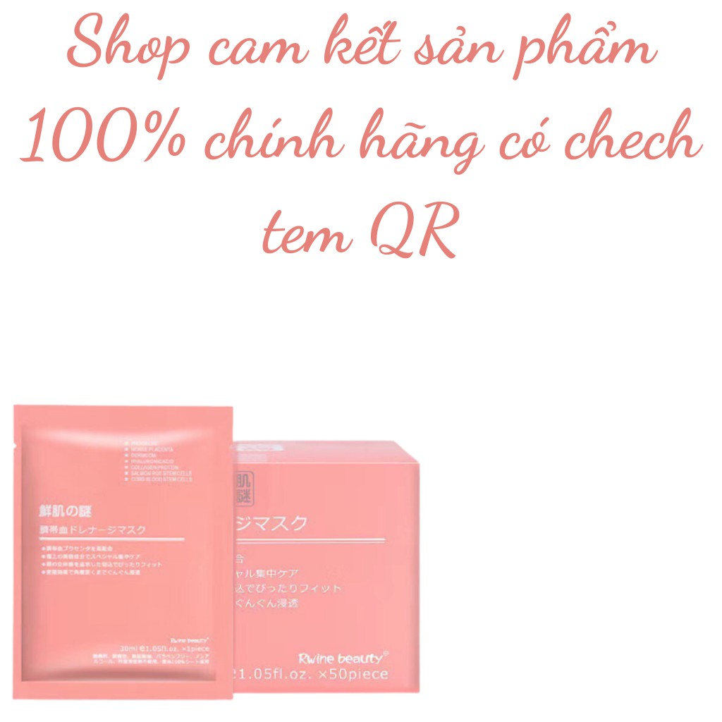 Mặt nạ nhau thai cừu dưỡng trắng da cấp ẩm da dầu mụn mask RWINE BEAUTY tế bào gốc Nhật Bản | BigBuy360 - bigbuy360.vn