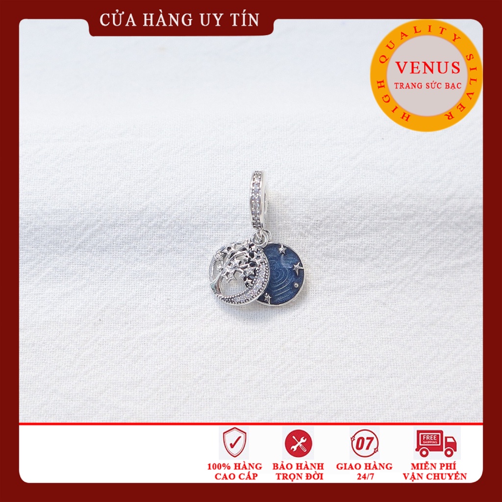 [Charm bạc 925 cao cấp] Bộ sưu tập charm treo xanh đậm- Mã sản phẩm VENUSTTS