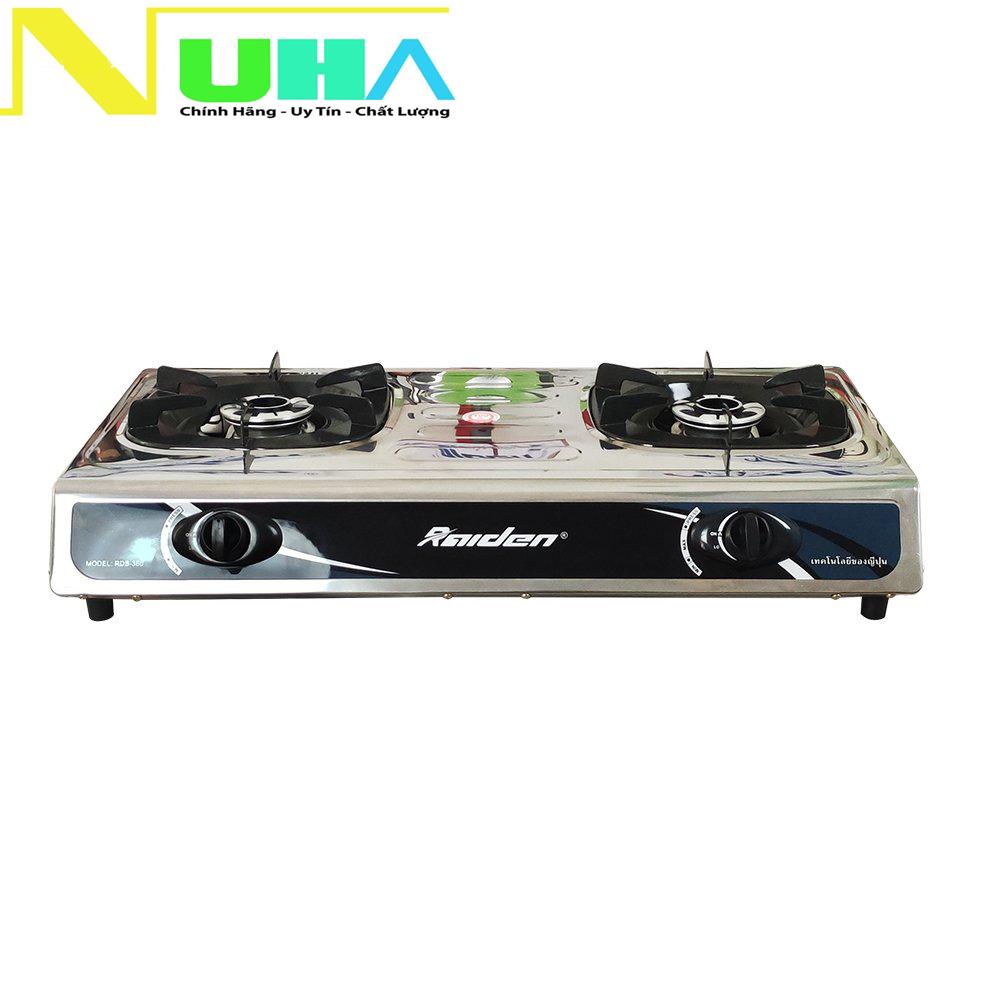 Bếp ga đôi mặt inox Raiden RDB-360C đầu đốt Mol nhôm cao cấp, hệ thống đánh lửa Magneto không lo hư hỏng