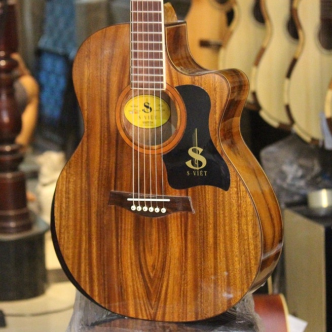 Đàn guitar cao cấp Custom-ESAC25Pro gỗ Điệp, có ty chính hãng S Việt