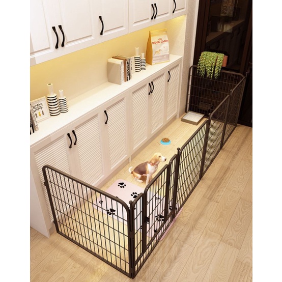 Quây Sắt 6 Tấm Sơn Tĩnh Điện Nan Ống Siêu Đẹp 100X120cm - Chuồng Quây Cho Chó Dạng Tấm Ghép