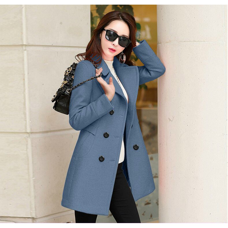 [Mã WARUN27 giảm 12k đơn 99k] Áo Khoác Dạ Dài 6 Nút Lịch Sự - Áo Dạ Dáng Dài Dày Ấm Thanh Lịch Cao Cấp Quảng | BigBuy360 - bigbuy360.vn