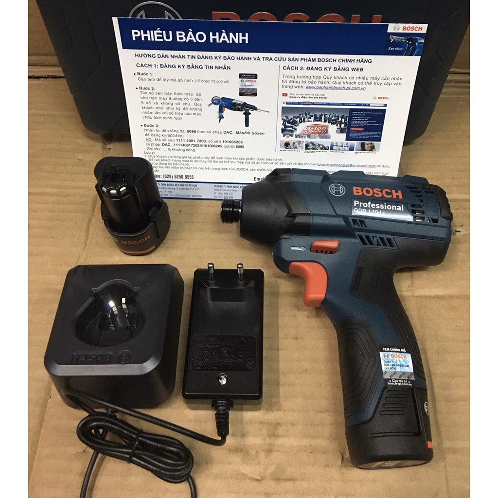 Máy vặn vít dùng pin Bosch GDR 120-LI SET
