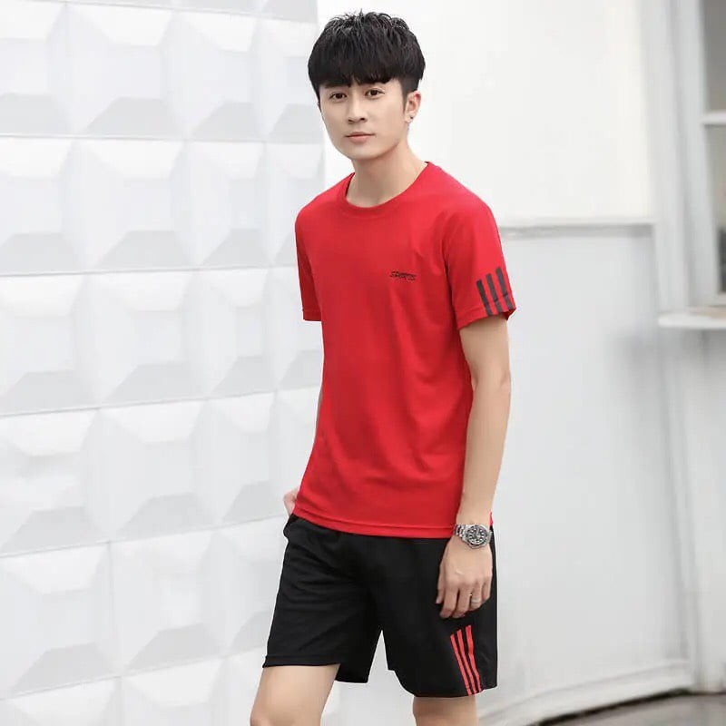 Bộ thể thao nam ,bộ nam chất lưới mè cực chất / Set Quần Áo mặc nhà In Chữ sport Cực Đẹp Cổ Tròn Ngắn Tay