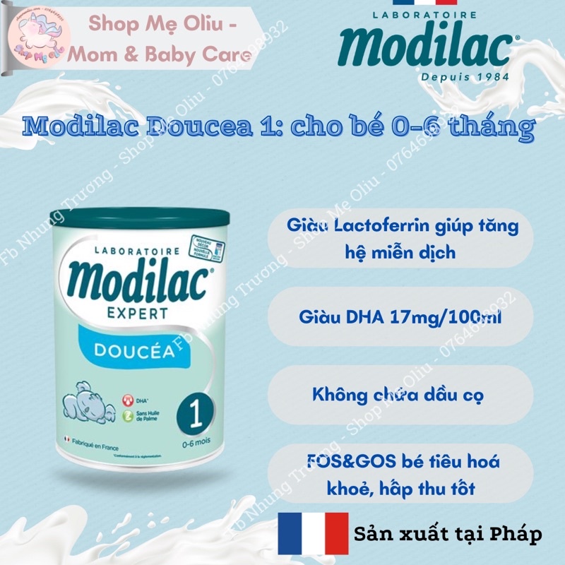 Sữa Modilac Doucea Số 1, 2, 3 - Hộp 800g