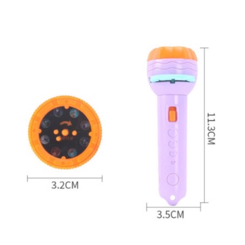 [Tặng PIN - 80 HÌNH] Đèn Pin Chiếu Hình Cho Bé 3D, Đèn Vẽ Thông Minh Có Nhiều Hình Động Vật Đáng Yêu