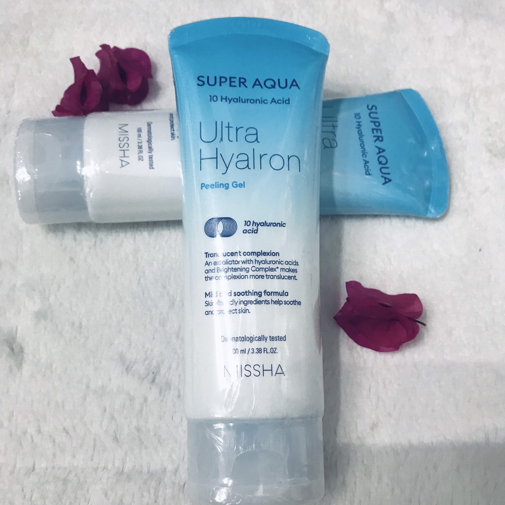 Tẩy Tế Bào Chết Dưỡng Ẩm Làm Sáng Missha Super Aqua Ultra Hyalron Peeling Gel