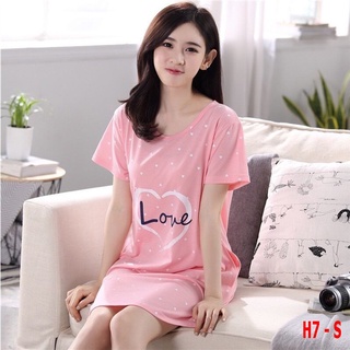 Váy mặc ở nhà cotton xinh cute thoáng mát đầm dễ thương Fashion Free Size H7