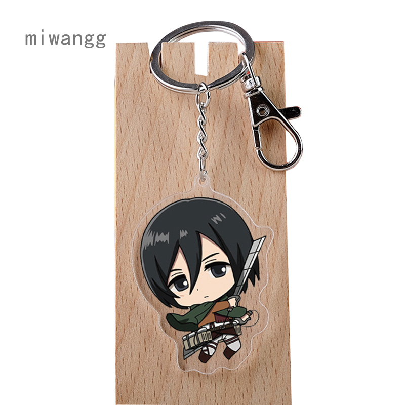 Móc Khóa Acrylic Trong Suốt Hình Anime Attack On Titan