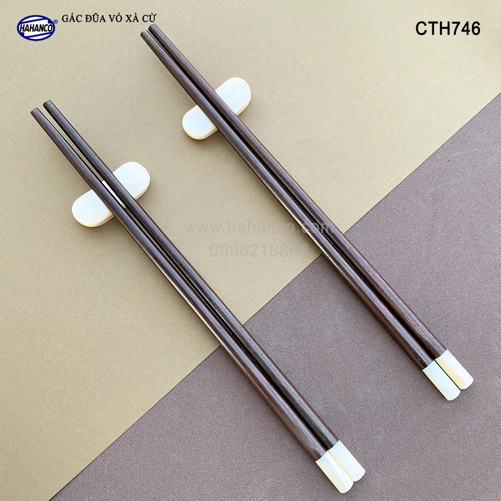 Combo 10 gác đũa Xà Cừ trắng cong đẹp, tiện dụng và sang trọng - CTH746 - HAHANCO