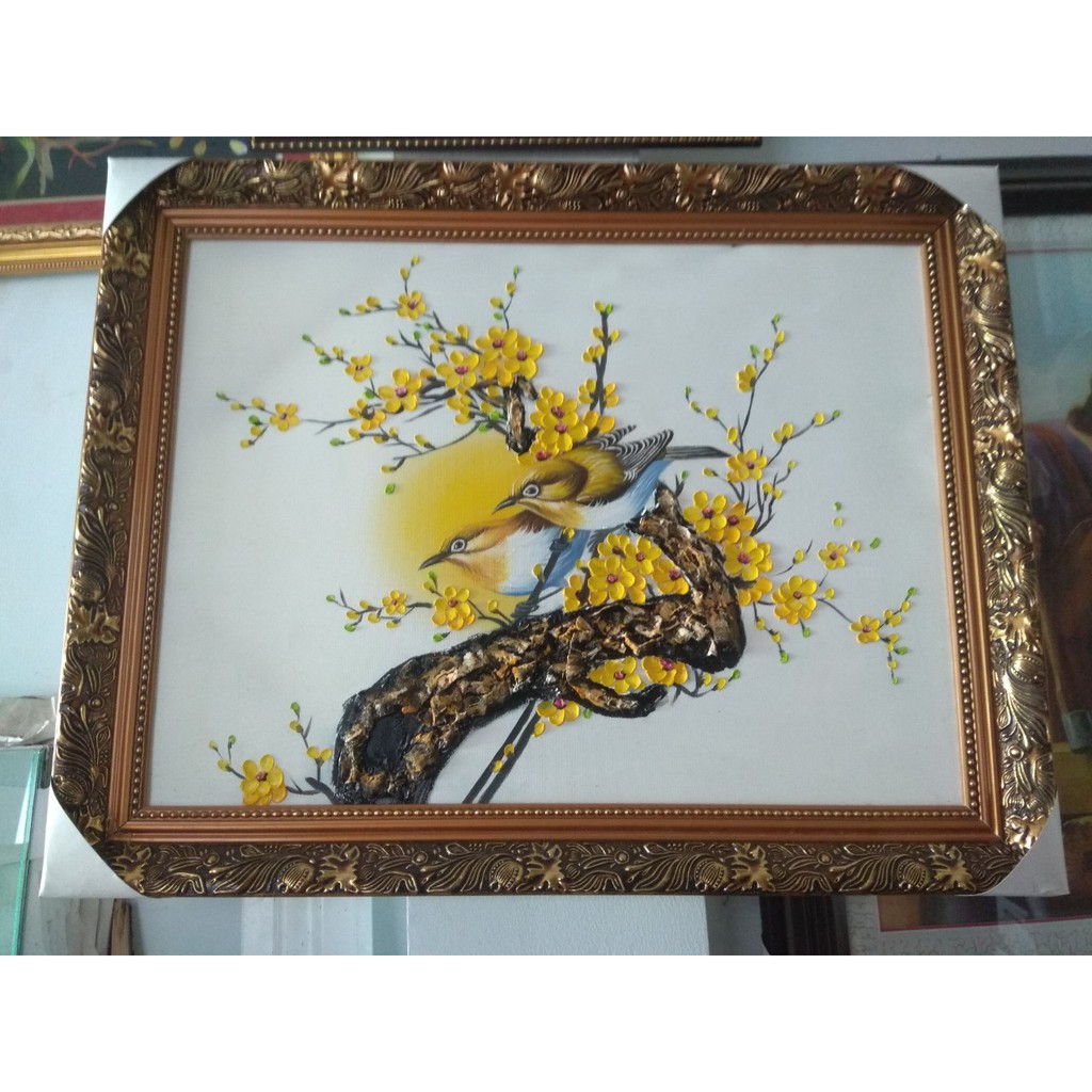 tranh sơn dầu vẽ tay