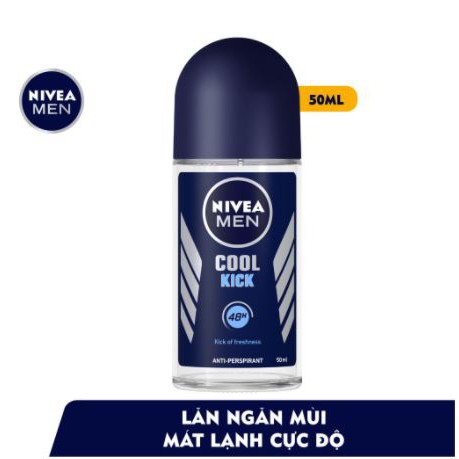 Lăn ngăn mùi NIVEA MEN Cool Kick mát lạnh (50ml)