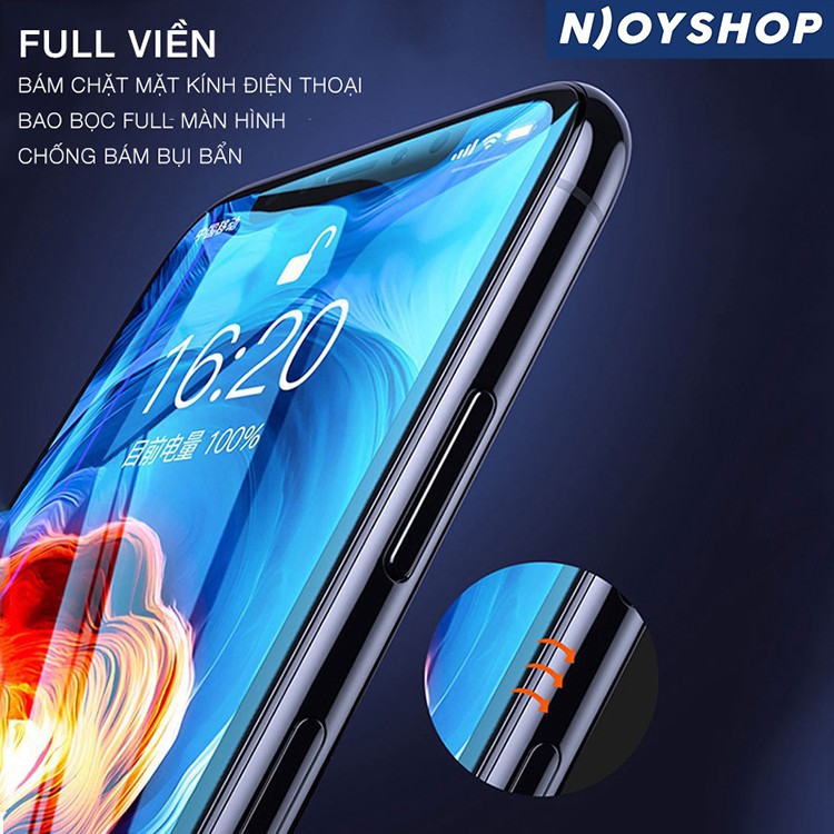 Kính Cường Lực Trong Suốt Full Viền 10D Cho Điện Thoại IP7/8/X/Xsmax/11/12/13/14 Pro Max Njoyshop