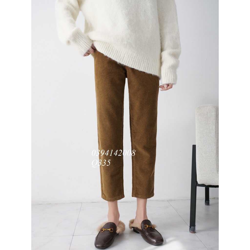 Quần Dạ Tăm Bầu Xinh Mùa Đông Siêu Ấm Q335