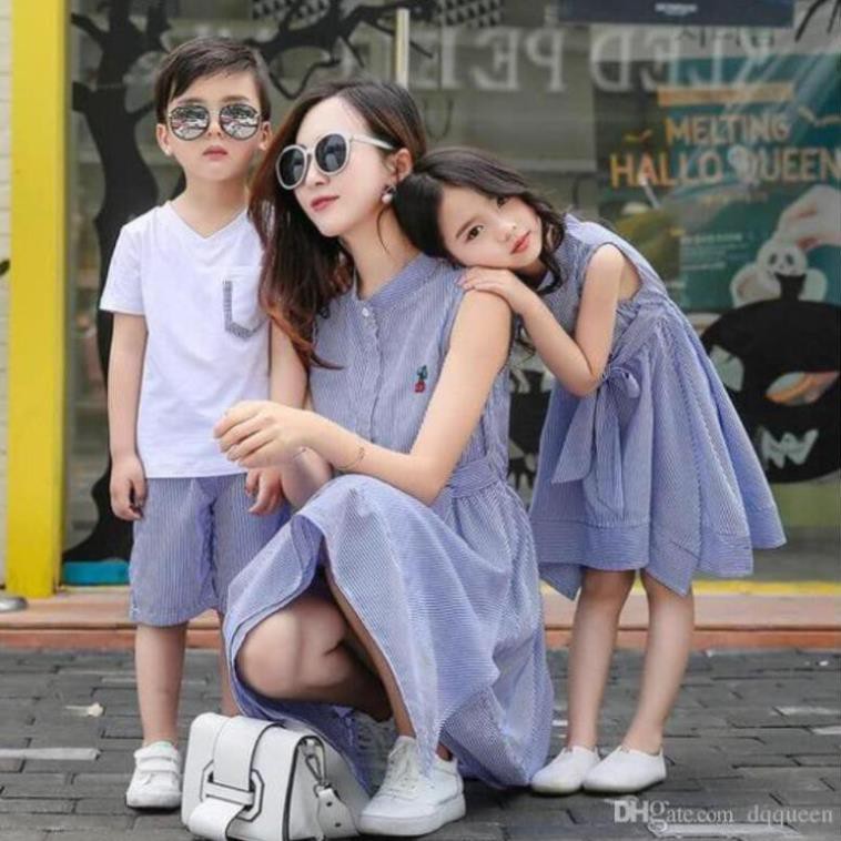 [Đẹp vô đối] Set đồ đôi mẹ và bé hàng thiết kế với chất cotton lụa hàn mềm & đẹp, set mẹ bé gái set mẹ bé trai