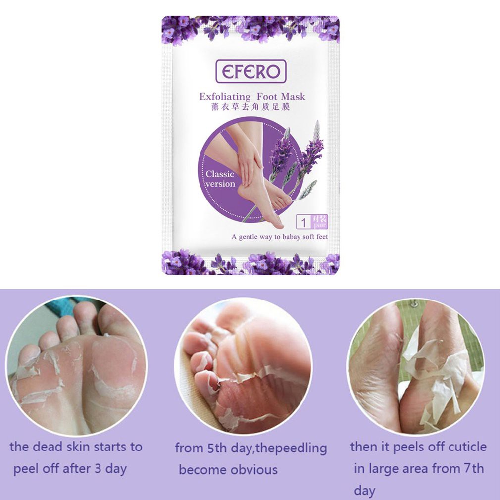 twivnignt Mặt nạ tẩy tế bào chết cho chân / Mặt nạ lavender ủ tẩy tế bào chết bàn chân + tẩy vết chai + nứt gót chân + dưỡng da chân