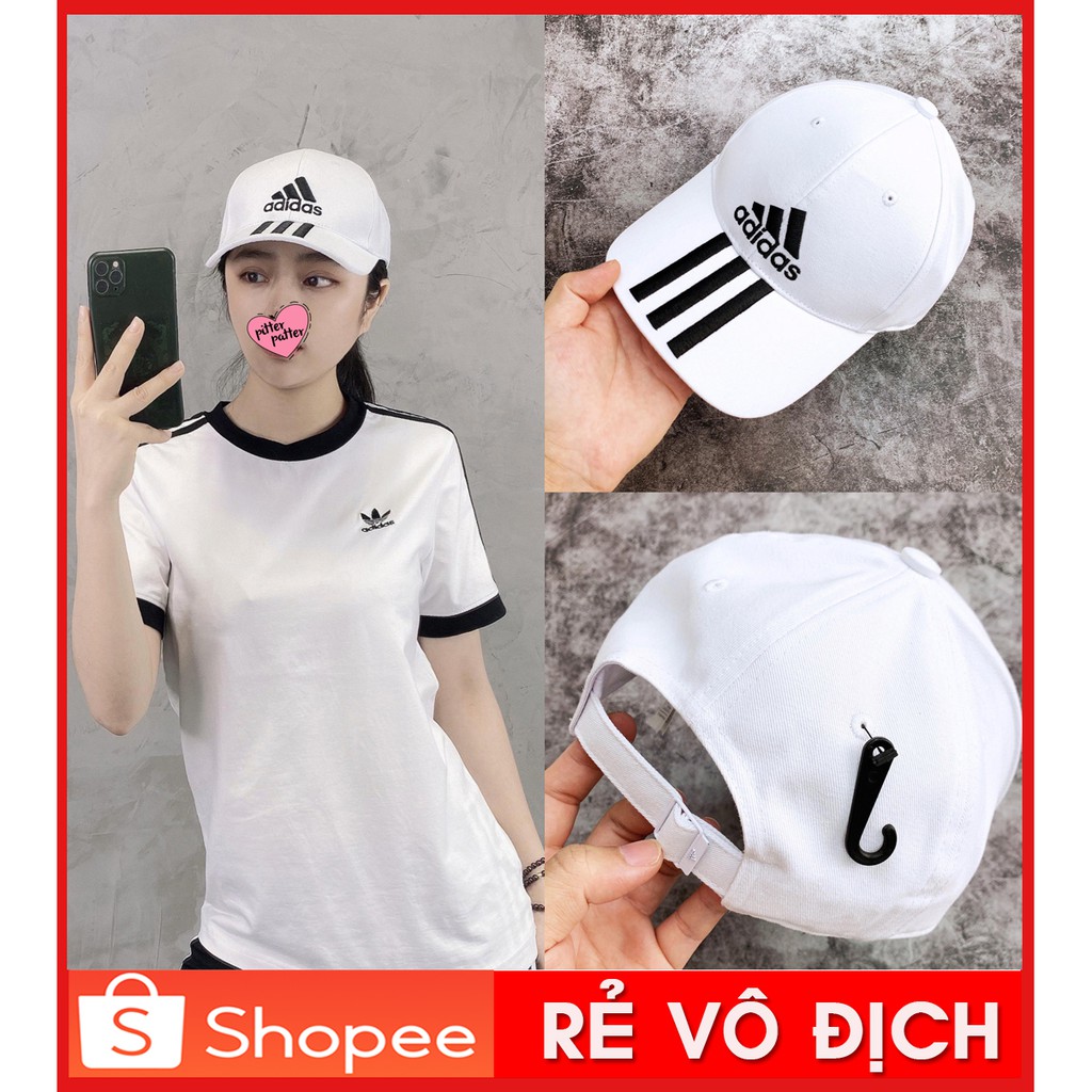⚡️ [ SALE GIÁ GỐC + FREESHIP ] Nón / Mũ thể thao Adidas SIX-PANEL CLASSIC 3-STRIPES - DU0197 | FULL TAG CODE