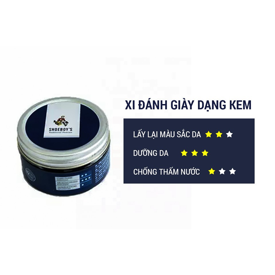 Xi đánh giày cao cấp Đức dạng hũ thủy tinh shoe cream - shoeboys