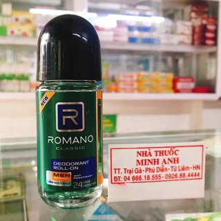 Lăn khử mùi Romano Classic chai 50ml