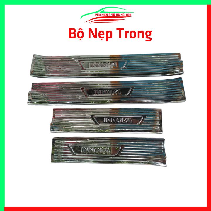 Ốp bậc cửa nẹp bước chân TITAN ô tô Innova 2017-2019 chống trầy bảo vệ xe