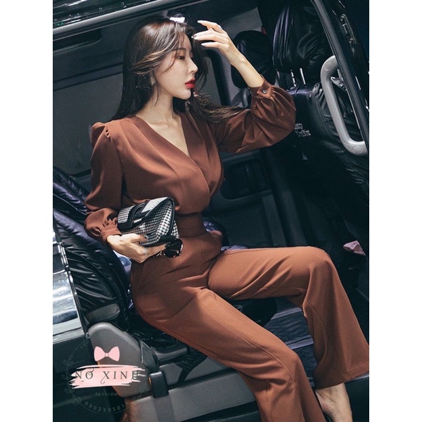 [Mẫu mới] Jumpsuit Nữ Tay Dài Ống Rộng Hàn Quốc Thời Trang Nữ Có Size M-L-XL-XXL