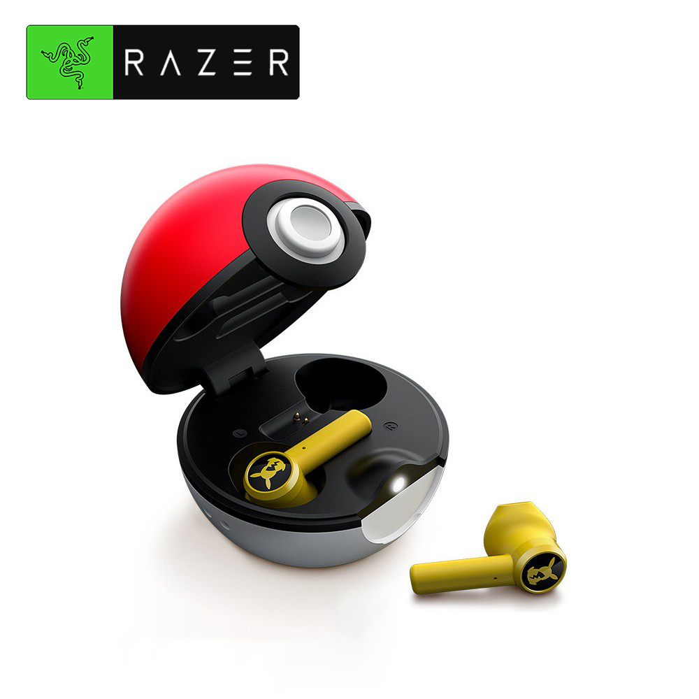 Original Razer x Pokemon Hammerhead True Wireless Earbuds Pikachu Limited Edition Super Cute Earphone Bluetooth 5.0 Tai nghe không dây đích thực Touch Control Headphone