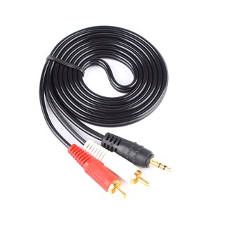 Dây cáp audio 1 đầu 3.5 đực sang 2 đầu rca hoa sen