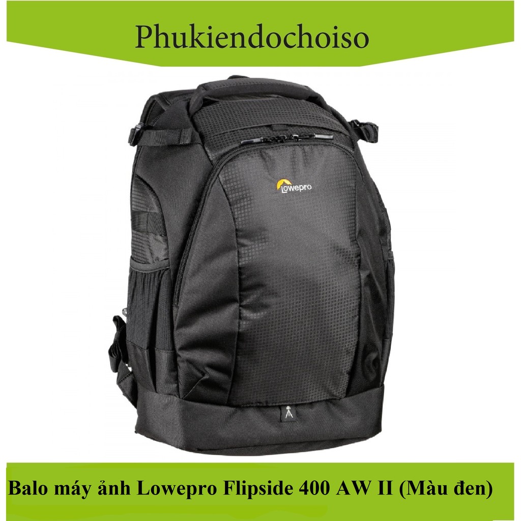 Ba lô máy ảnh Lowepro FLIPSIDE 400 AW II (Màu đen), Chính hãng