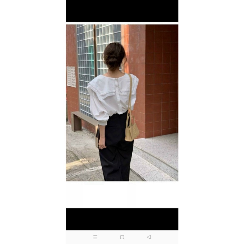 Áo babydoll viền ren 2 lá bèo A0400 1hittop