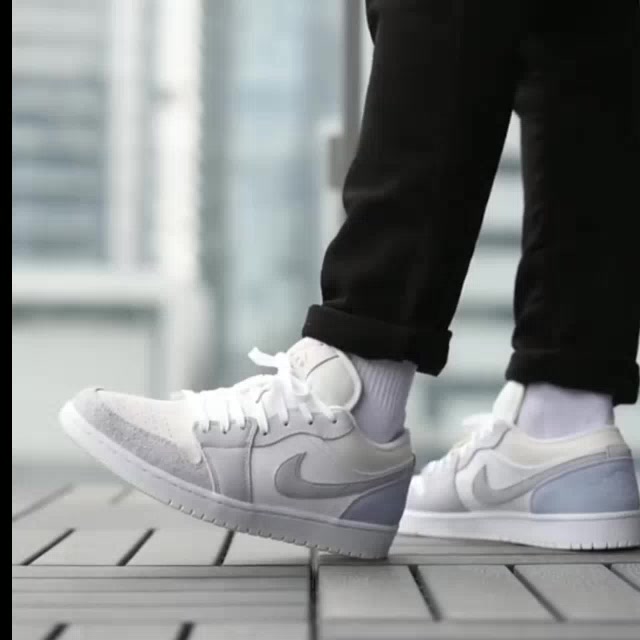 Giày Jodan 1 Low Paris màu trắng xám, Sneaker JD1 phân khúc cao nhất Oder mới 101% đầy đủ pk | BigBuy360 - bigbuy360.vn