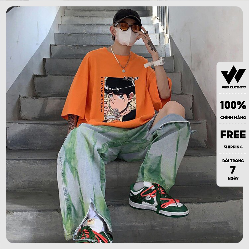 Áo thun tay lỡ unisex WIIS phông rộng BOY nam nữ oversize phong cách ulzzang WIIS