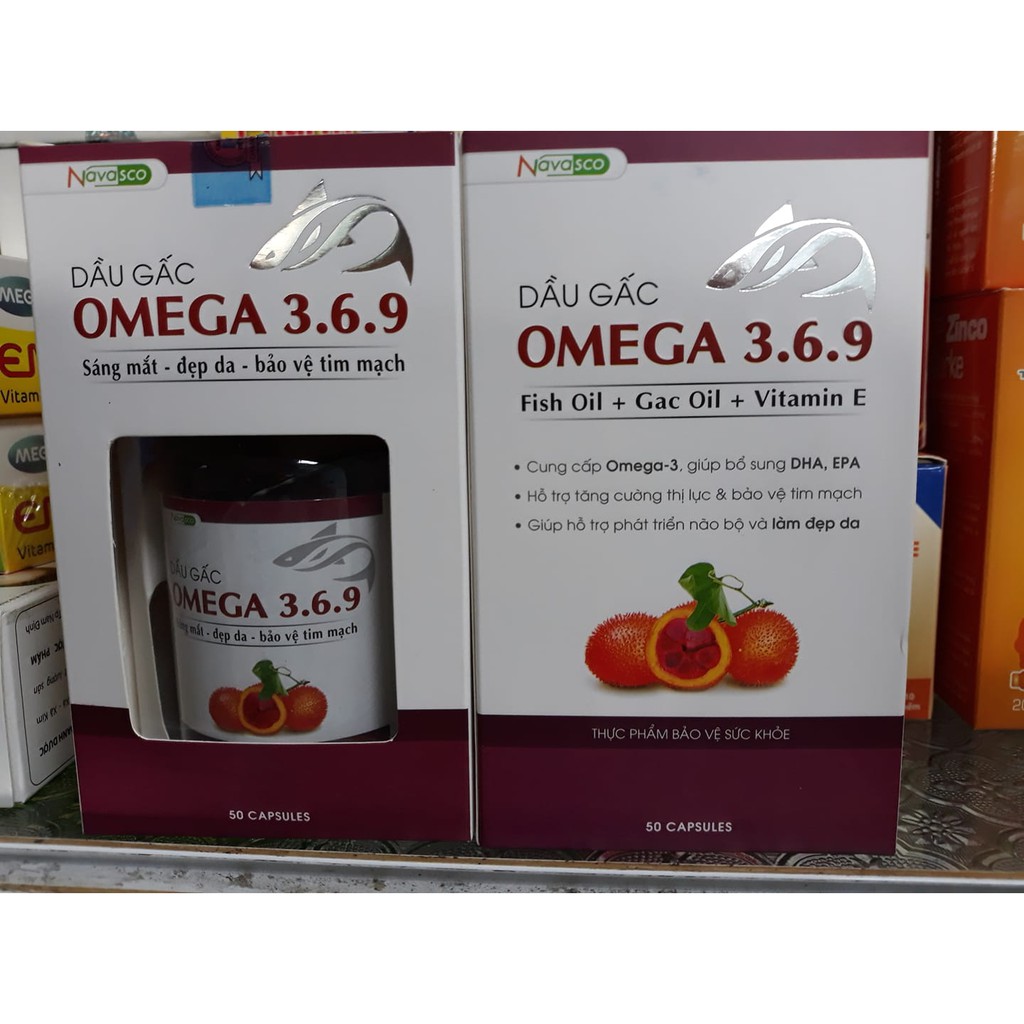 OMEGA 3.6.9 Tặng kèm  Nhỏ mắt Eyelight Cool( hộp 50 viên)