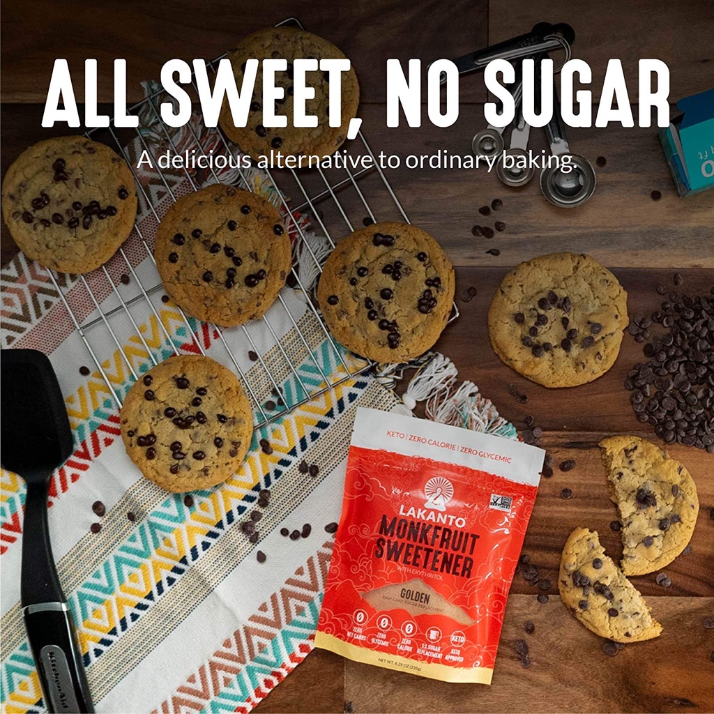 Đường La Hán Quả, Đường Lakanto monkfruit Sweetener, dành cho ăn kiêng, tiểu đường, giảm béo