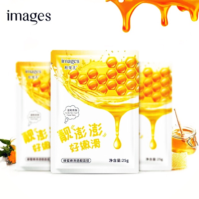 Mặt nạ giấy dưỡng ẩm chống lão hóa Images chiết xuất mật ong mặt nạ nội địa Trung MN03