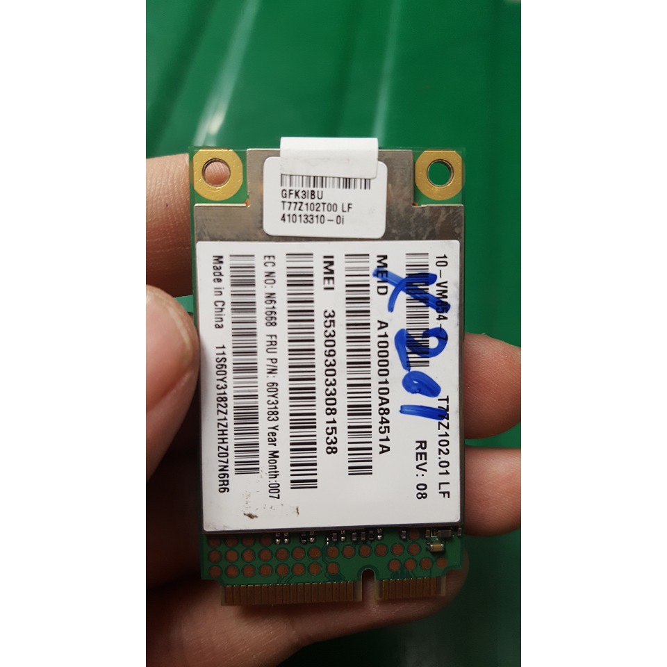 Card wwan 3g Module Qualcomm Gobi2000 60y3263 60y3183 dùng cho laptop Thinkpad X201 T410 W510 | BigBuy360 - bigbuy360.vn