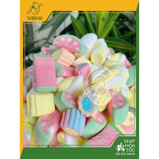 ( Sẵn HCM ) Kẹo Bông Gòn Marshmallow Vị Trái Cây Tổng Hợp 250gram Hàng Chuẩn Ngon
