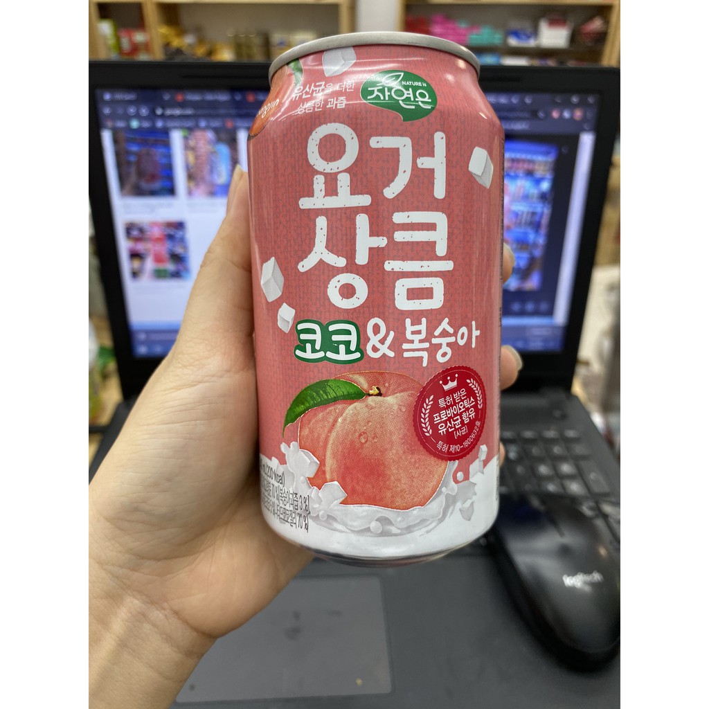 [Mã GROSALEHOT giảm 8% đơn 250K] (2 vị) Nước soda Woongjin có thạch lon 340ml | BigBuy360 - bigbuy360.vn