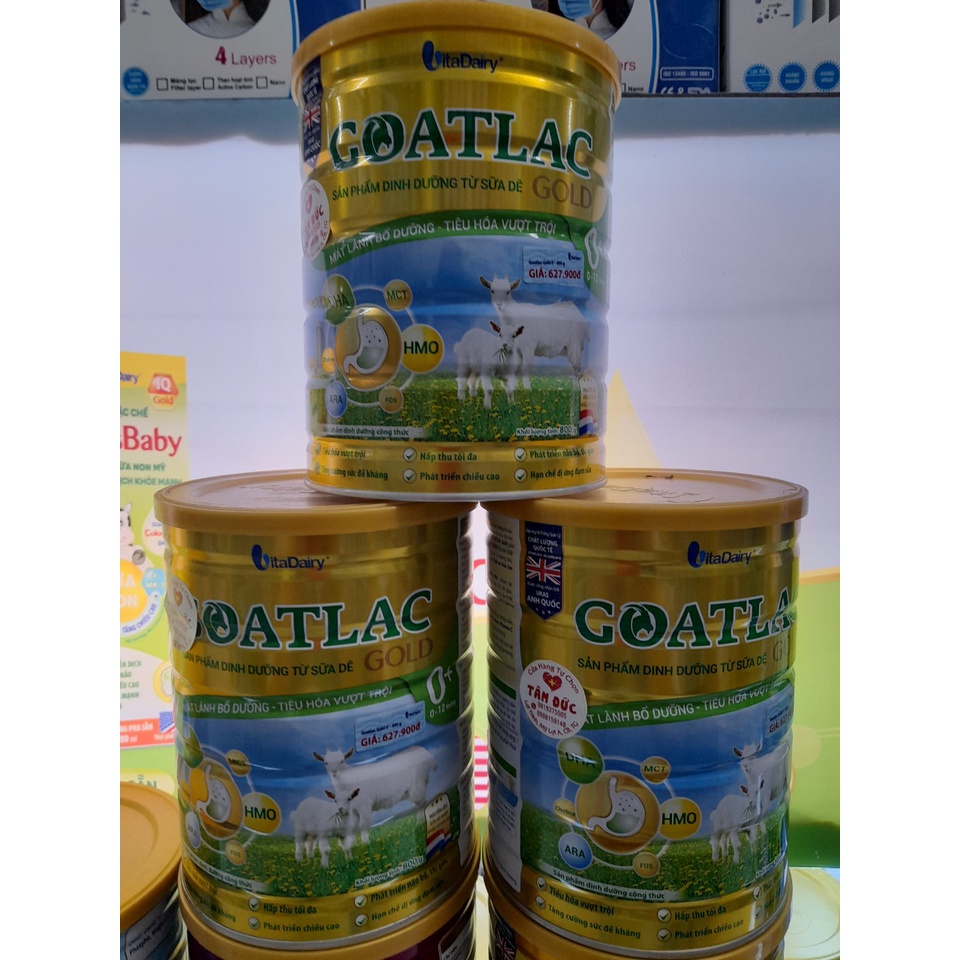 Lon Sữa Dê 800g Goatlac Gold Vitadairy