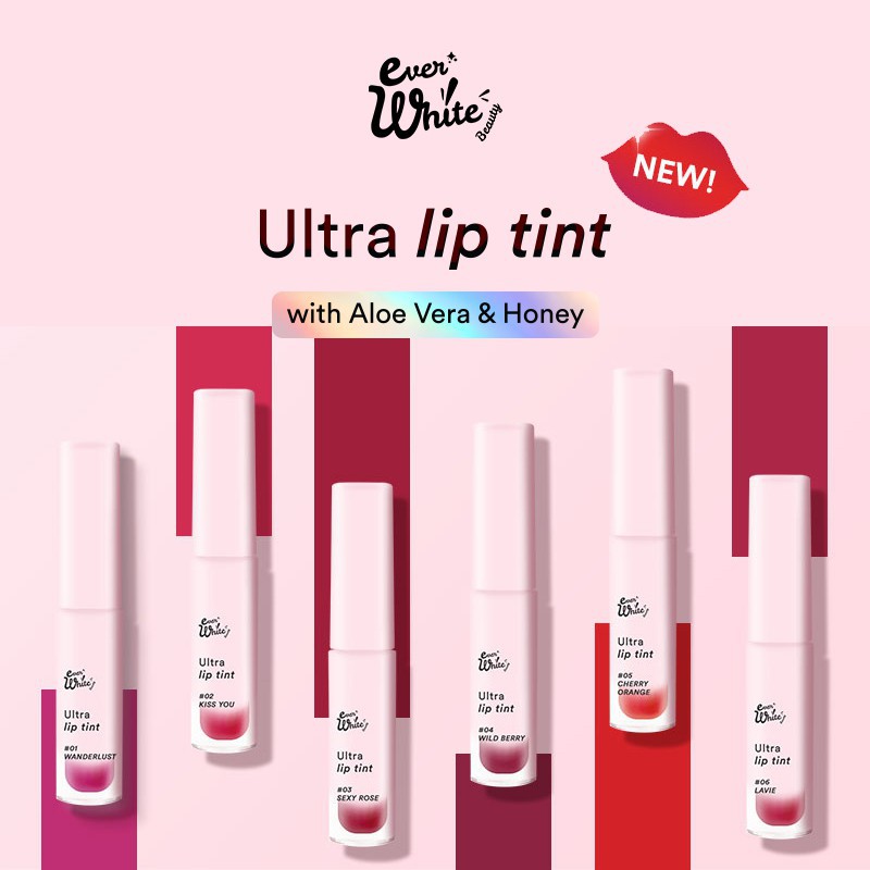 (hàng Mới Về) Son Tint Everwhite Siêu Mịn Màu Sắc Tươi Tắn | BigBuy360 - bigbuy360.vn