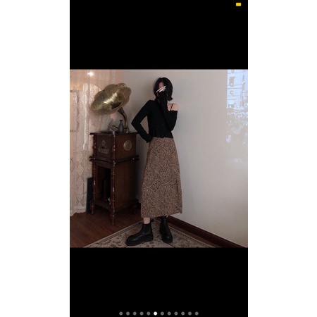 Pass chân váy da beo