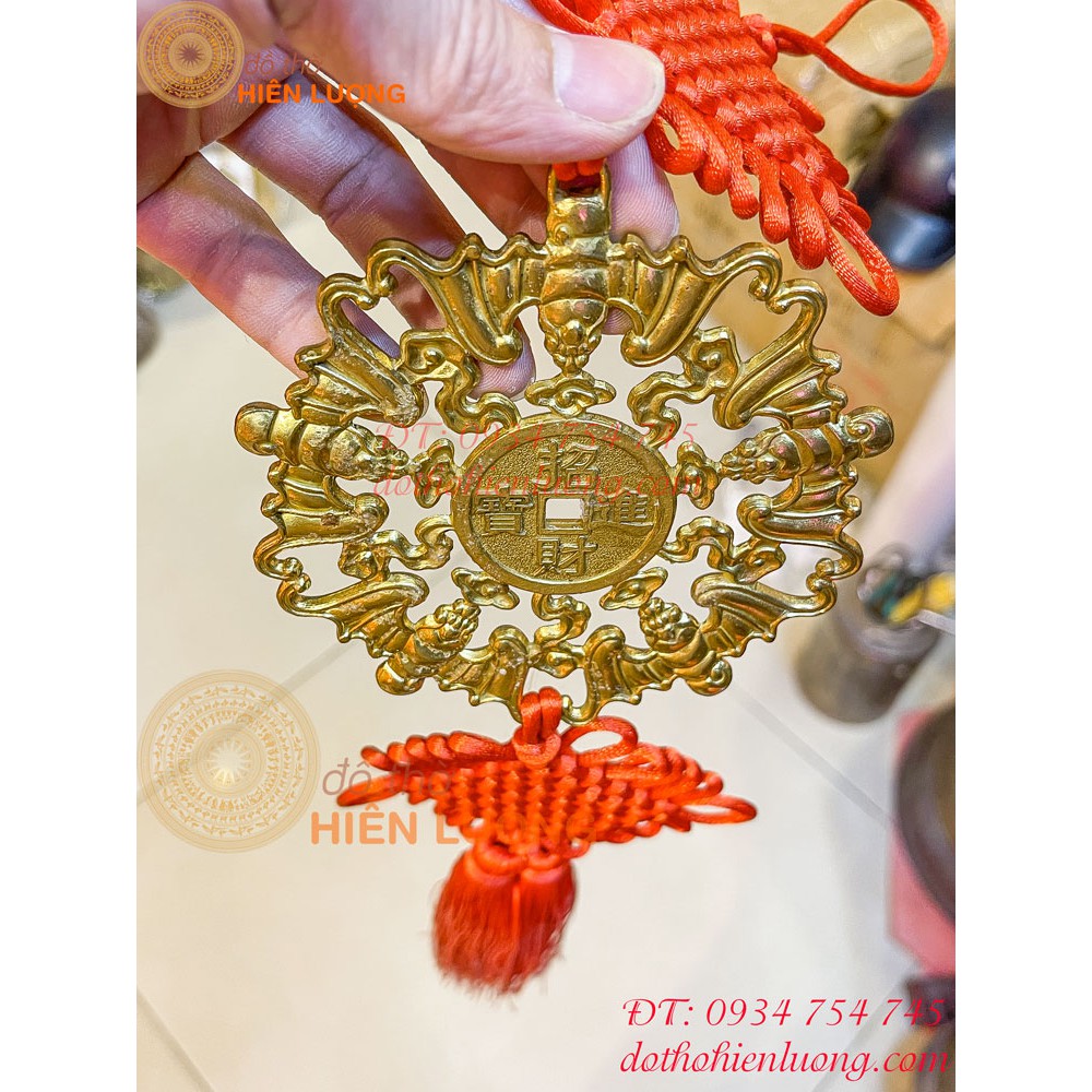 Vòng Dơi Ngũ Phúc Lâm Môn Bằng Đồng Đường kính 12cm, dài 55cm
