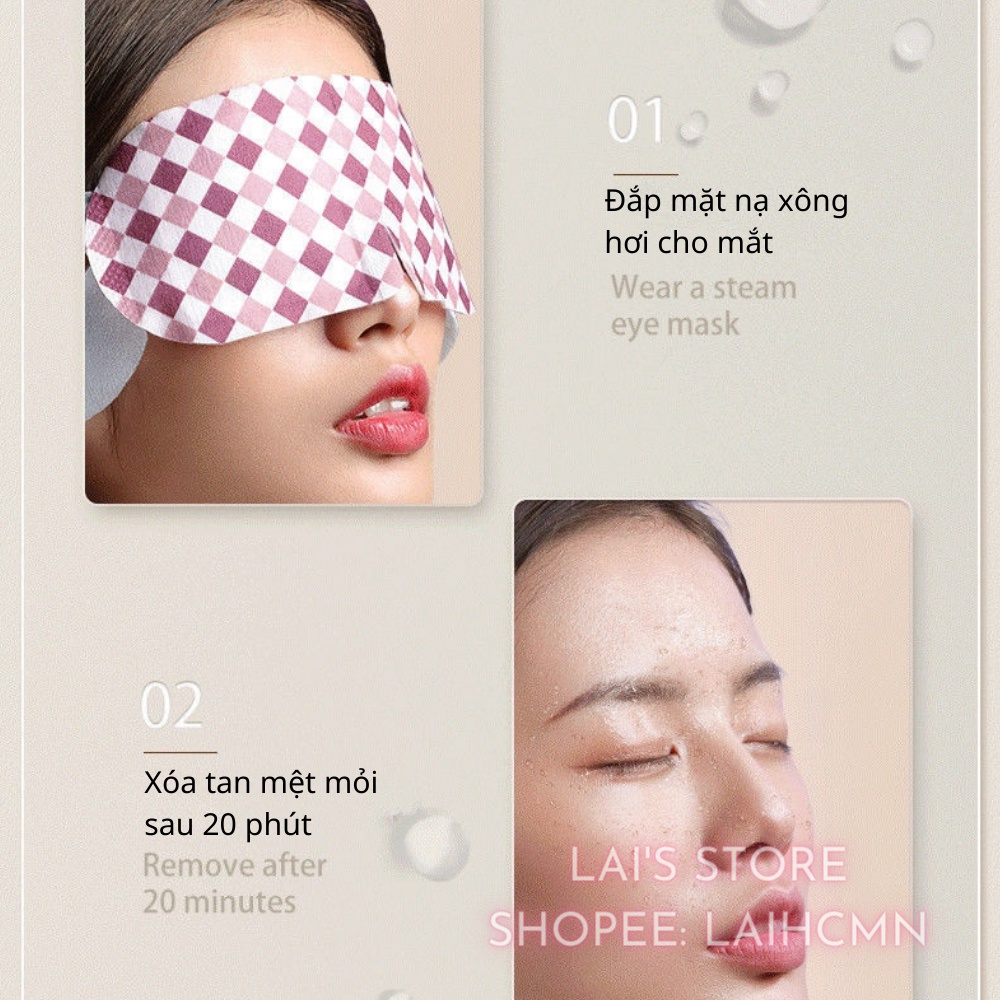 Mặt Nạ Mắt Nóng Yunben Giúp Thư Giãn, Giảm Mệt Mỏi, Căng Thẳng, Giúp Ngủ Ngon, Lưu Thông Máu, Mờ Quầng Thâm Mắt - LAIHCM