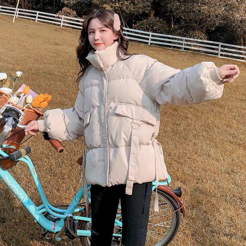 FREE SHIP MAX ÁO PHAO BÉO NỮ CHẦN BÔNG BA LỚP CÓ NÓN LÔNG THÁO RỜI CỰC ẤM SIÊU SANG CHẢNH PHONG CÁCH HÀN QUỐC TA