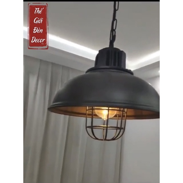 Chao đèn thả trần phòng nổ D330 ,Đèn thả vintage T055 kèm dây xích sắt