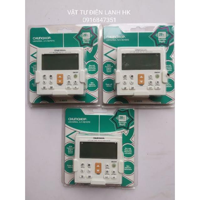 Điều khiển điều hoà đa năng - âm trần và treo tường - remote máy lạnh K-650E