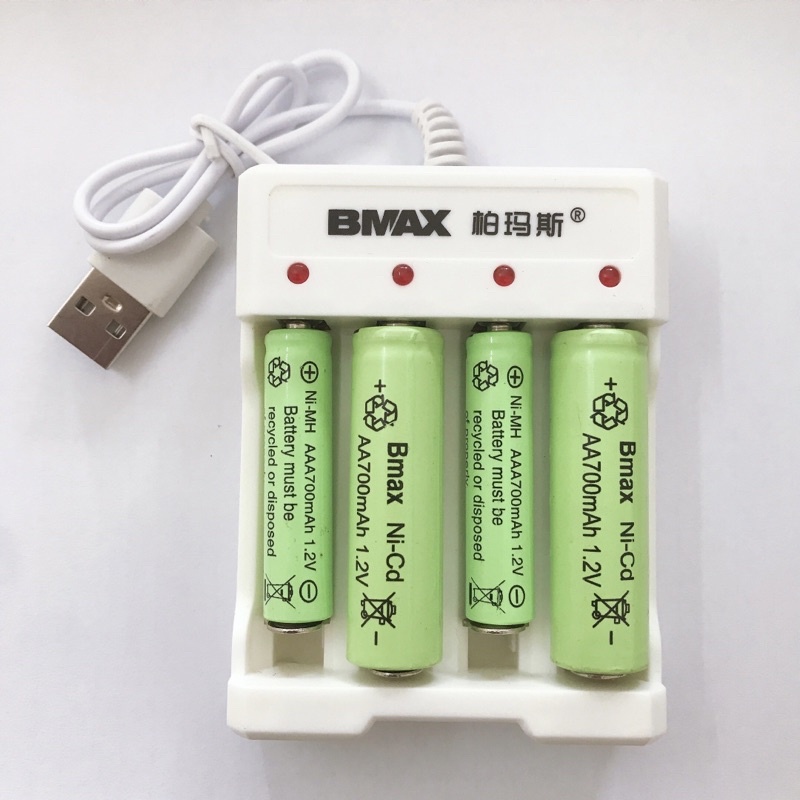 Sạc pin AA và AA đầu vào USB