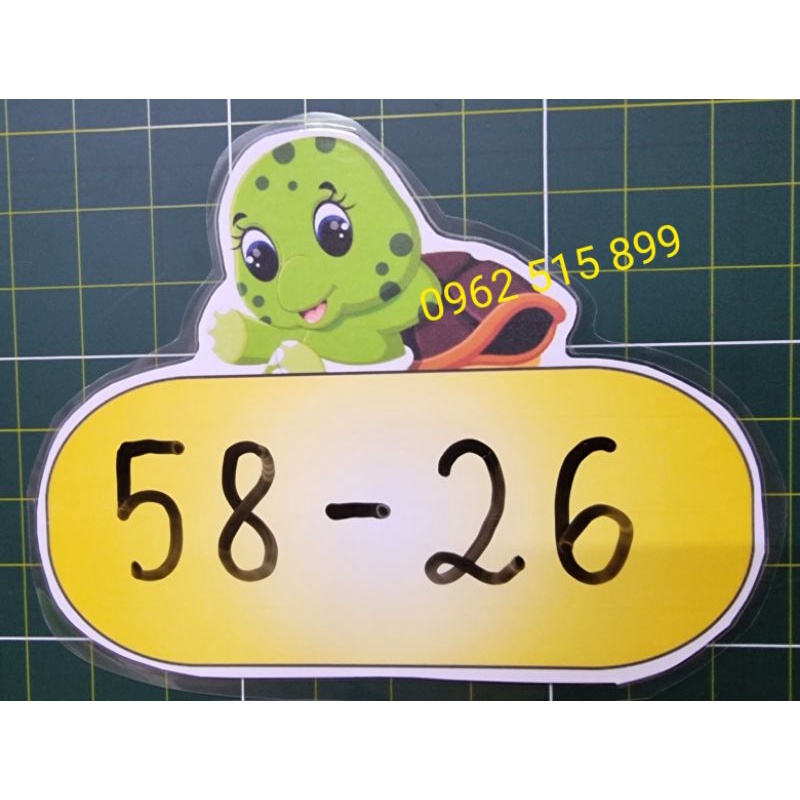 Sét bộ 10 hình Cỡ A5 - Tìm đúng toa Tàu cho chú Rùa hoặc các bạn nhỏ - In màu + Ép + Nam châ lá