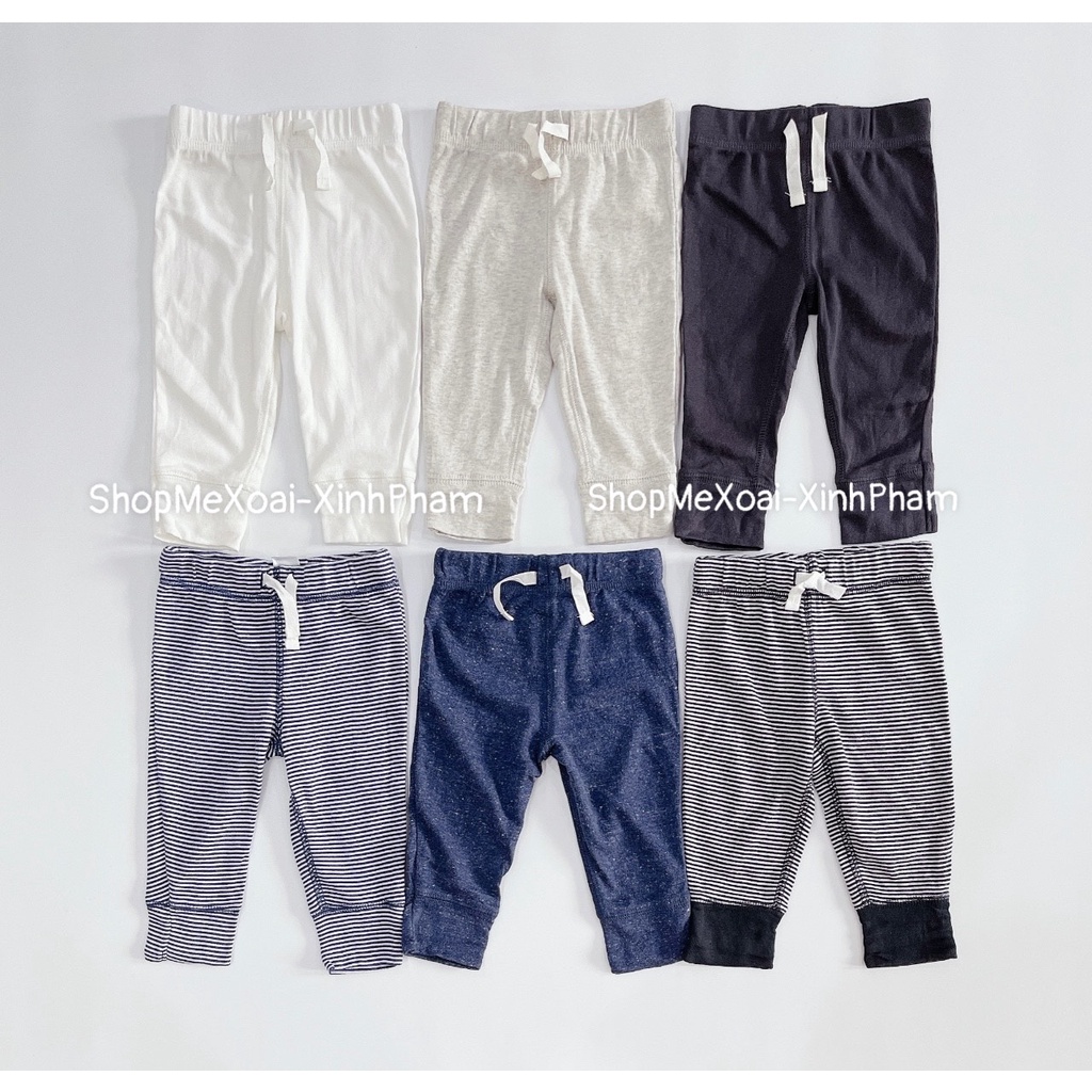 Quần dài Carter size 0-3M, Cotton cho bé bé trai/ bé gái xuất dư xịn 3-5kg