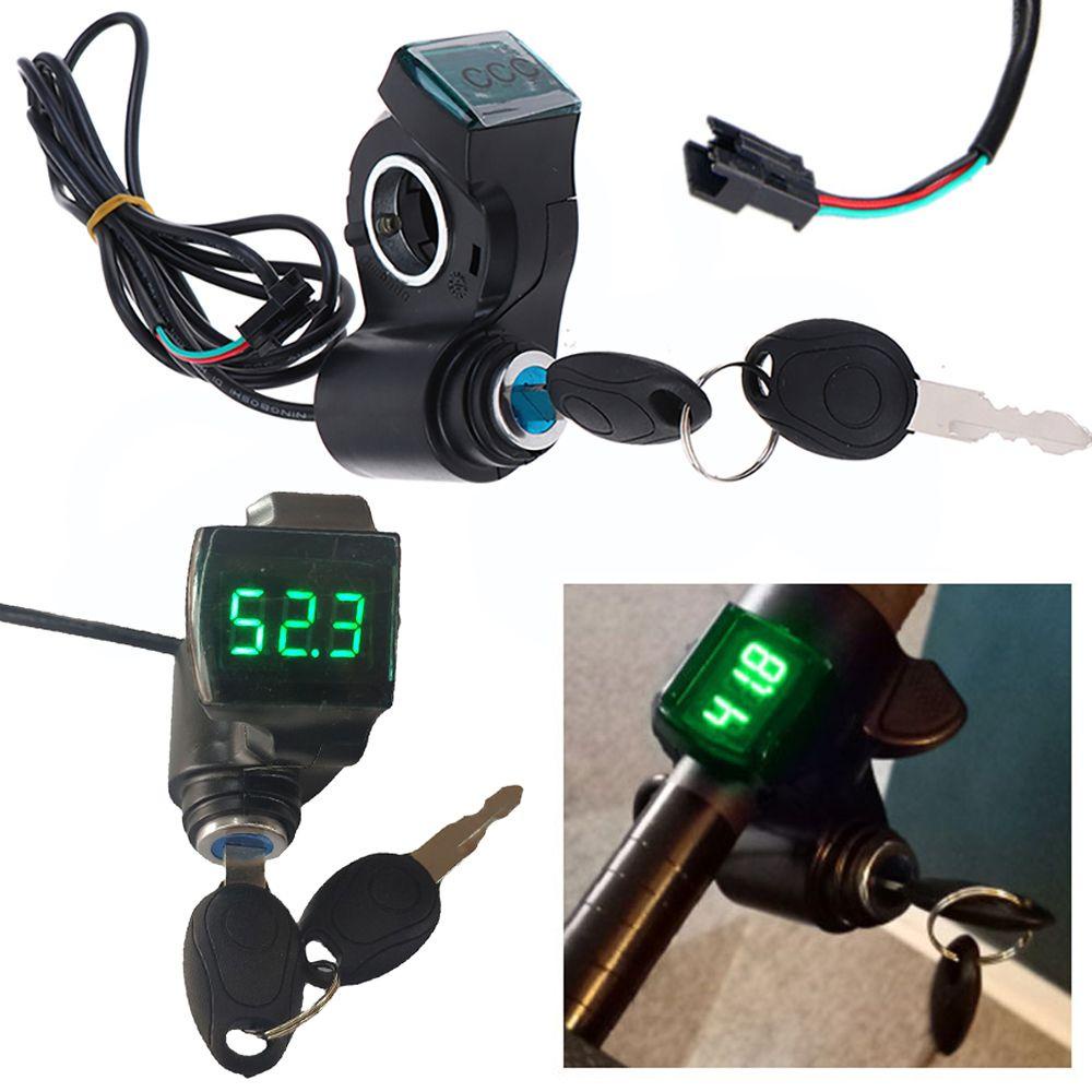 Vôn Kế Kỹ Thuật Số Kèm Chìa Khóa Cho Xe Máy Scooter YNATURAL E-Bike