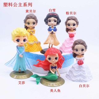 mô hình công chúa nhựa trang trí bánh kem